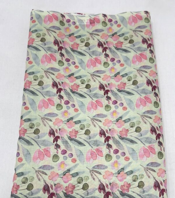 Pastel Blooms Floral Kurta & Dupatta Set - Image 2