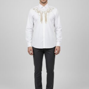 Men’s White Designer Shirt