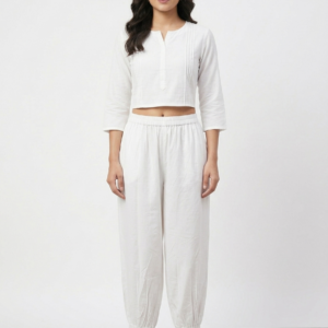 Women Solid Cotton Blend Harem Pants